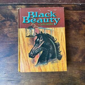 Vintage Classic Black Beauty Anna Sewell 1955 Hardback chapter &‎ picture book